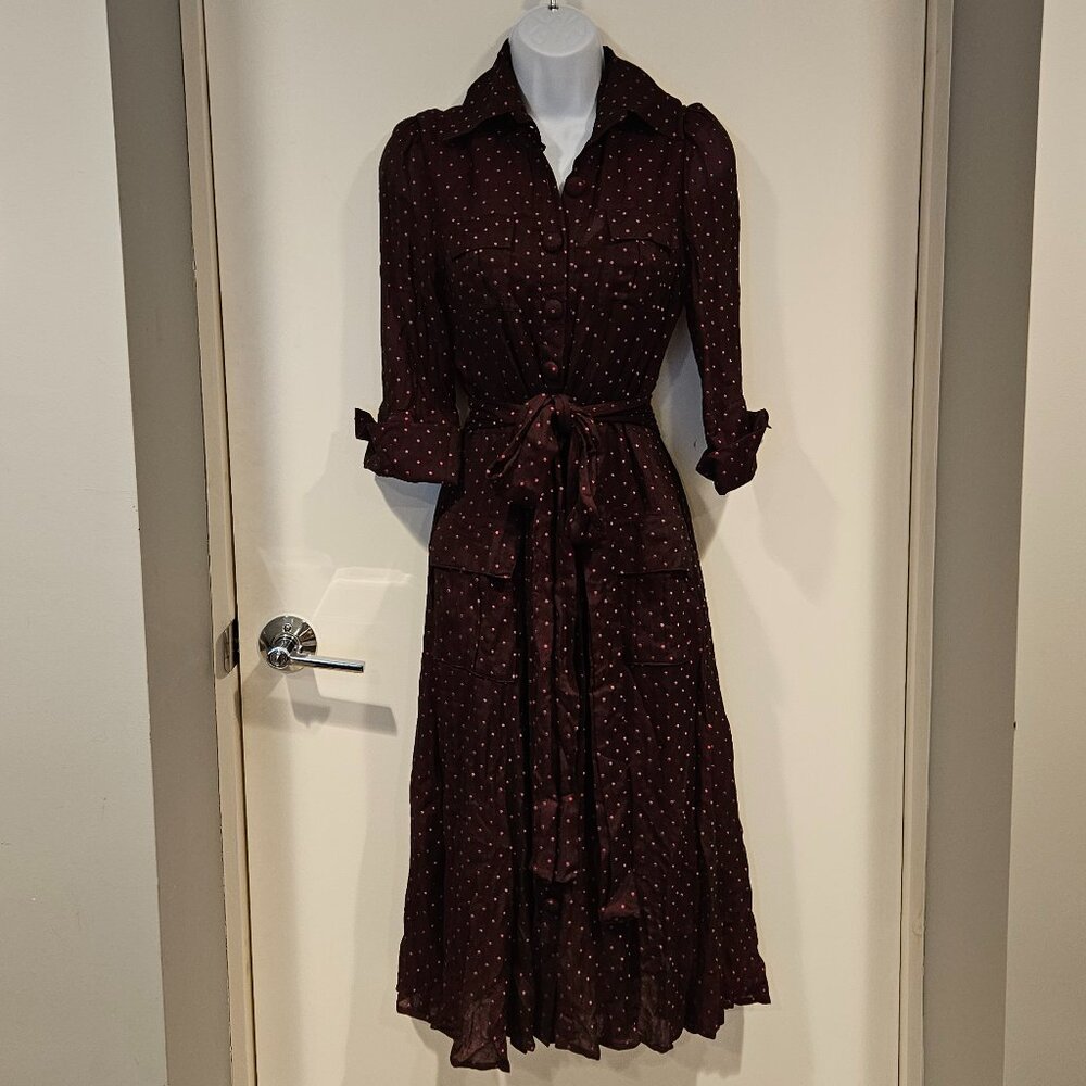 DVF 'Hillevi' Dress, Pink Polka Dots, Size 6